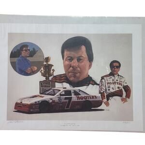 Alan Kulwicki Print Signed and Numbered 3192/6000 by Artist Phil Starke